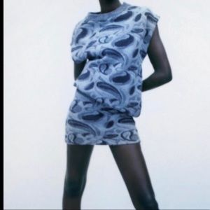 🫐 ZARA KNIT PAISLEY TWO PIECE SET 🫐